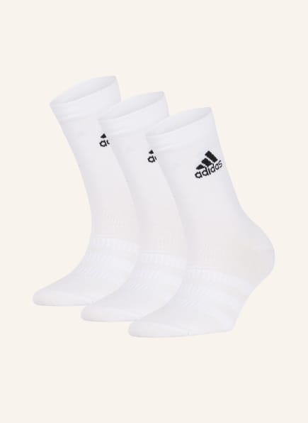 adidas 3er-Pack Socken LIGHT CREW, Farbe: WHITE/WHITE/WHITE	 (Bild 1)