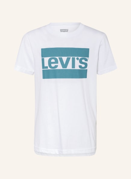 Levi's® T-Shirt, Farbe: WEISS/ PETROL (Bild 1)