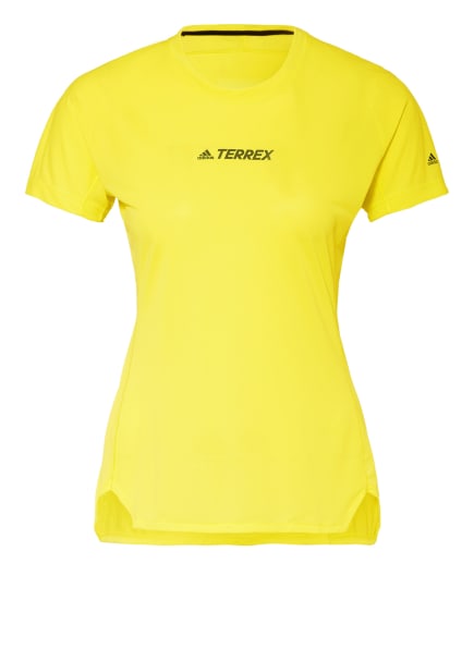 adidas Laufshirt TERREX PARLEY AGRAVIC TRAIL mit Mesh-Einsatz, Farbe: NEONGELB (Bild 1)