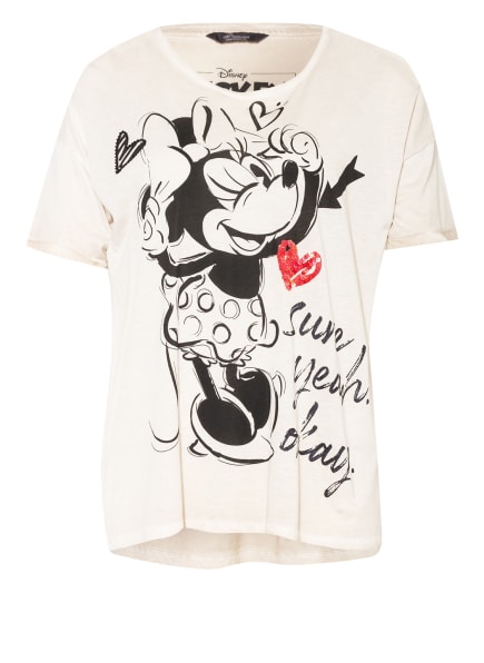Princess GOES HOLLYWOOD T-Shirt mit Paillettenbesatz , Farbe: BEIGE (Bild 1)