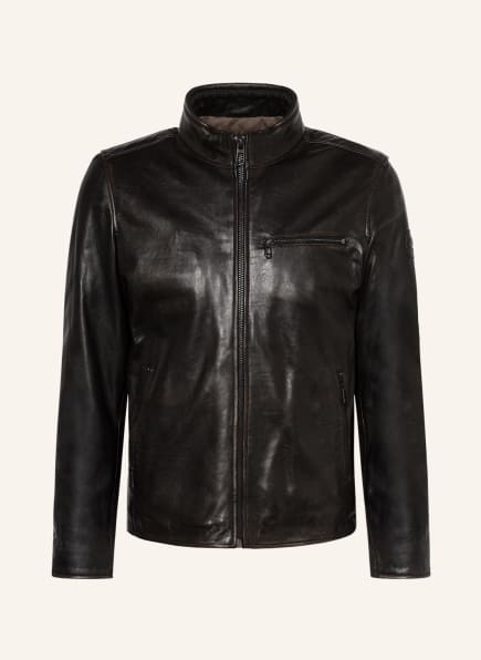 MILESTONE Leather jacket MS-NILO, Color: BLACK (Image 1)