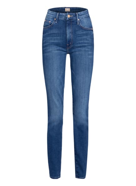 MOTHER Skinny Jeans HIGH WAISTED LOOKER, Farbe: balls of yarn dunkelblau denim (Bild 1)