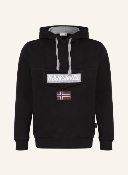 grey napapijri hoodie