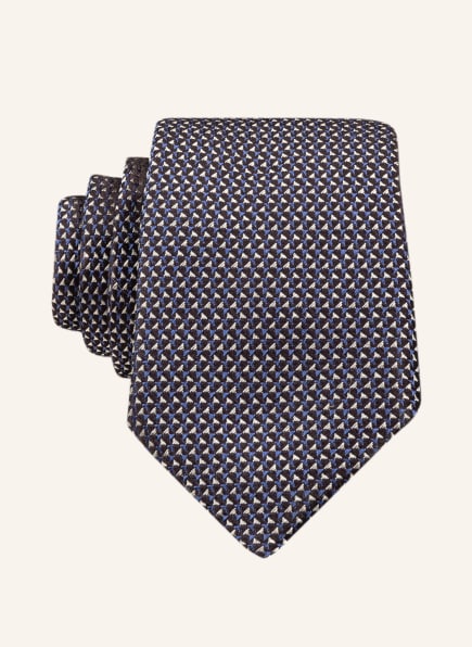 BOSS Krawatte, Farbe: DUNKELBLAU/ SILBER (Bild 1)