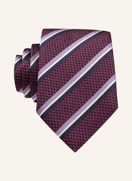 BOSS Krawatte, Farbe: DUNKELROT/ HELLLILA/ DUNKELBLAU (Bild 1)
