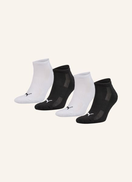 PUMA 4er-Pack Sneakersocken EVERDAY, Farbe: 001 BLACK WHITE (Bild 1)