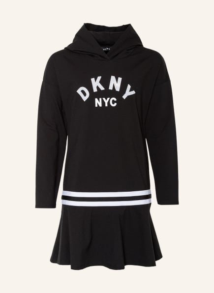DKNY Hoodie-Kleid, Farbe: SCHWARZ (Bild 1)