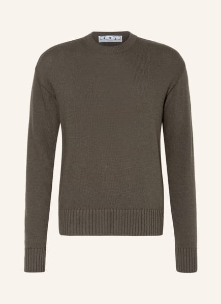 Off-White Sweter, Kolor: OLIWKOWY (Obrazek 1)