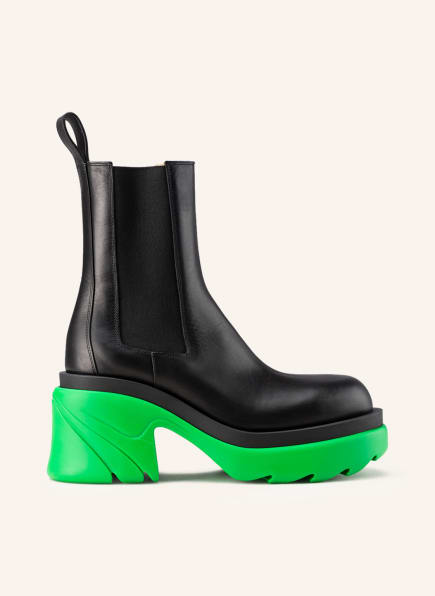 BOTTEGA VENETA Chelsea-Boots FLASH, Farbe: BLACK GRASS (Bild 1)