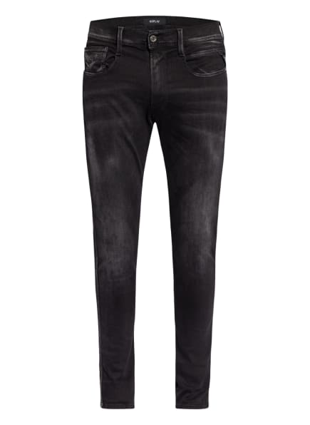 REPLAY Jeans BRONNY RE-USED Slim Fit, Farbe: 098 BLACK (Bild 1)
