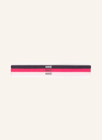 Nike 3er-Pack Haarbänder , Farbe: PINK/ DUNKELGRAU/ HELLROSA (Bild 1)