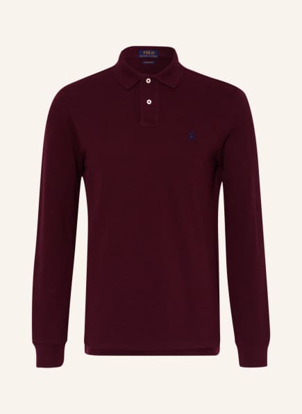 POLO RALPH LAUREN Piqué-Poloshirt Custom Slim Fit, Farbe: DUNKELROT (Bild 1)