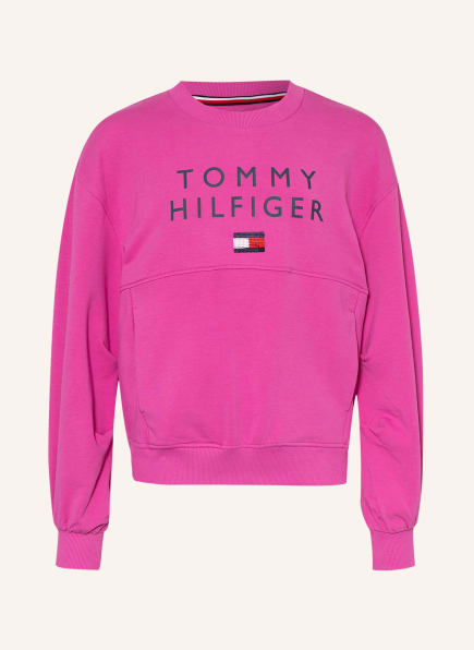 TOMMY HILFIGER Sweatshirt mit Paillettenbesatz, Farbe: FUCHSIA (Bild 1)