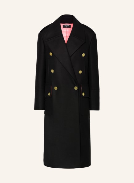 BALMAIN Płaszcz oversize , Kolor: CZARNY (Obrazek 1)