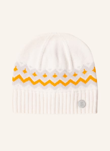 BOGNER Kaszmirowa czapka DELIN , Kolor: KREMOWY/ JASNOCZARY/ JASNOPOMARAŃCZOWY (Obrazek 1)