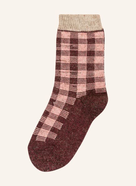 FALKE Socken FOREST CHECKED, Farbe: BRAUN/ BEIGE (Bild 1)