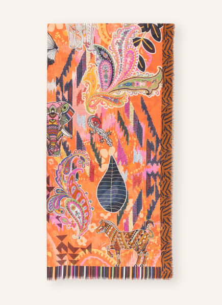 CODELLO Schal , Farbe: ORANGE/ SCHWARZ/ BRAUN (Bild 1)