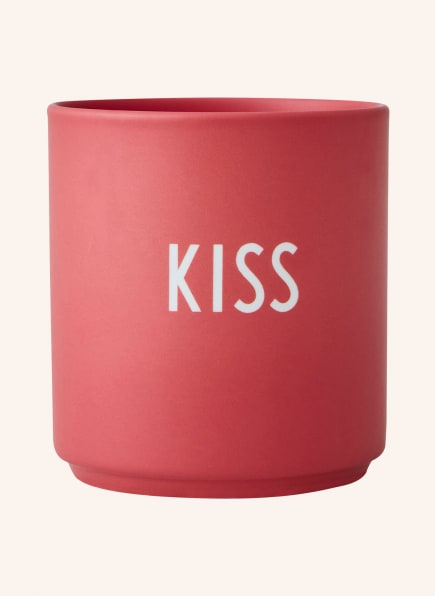 DESIGN LETTERS Becher KISS, Farbe: HELLROT (Bild 1)