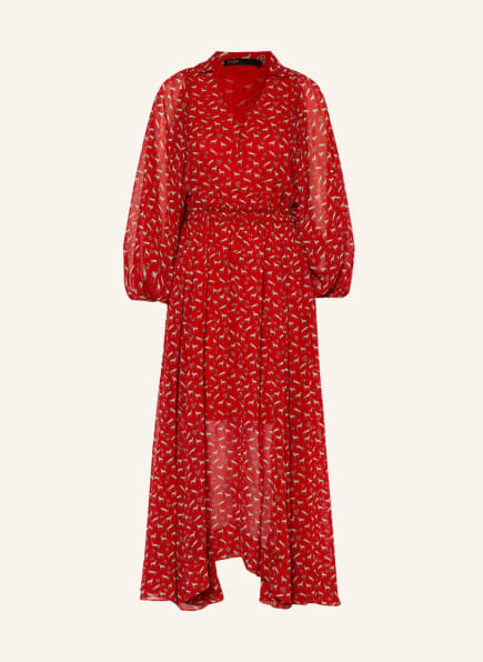 maje Kleid ROMBE, Farbe: ROT/ CREME (Bild 1)
