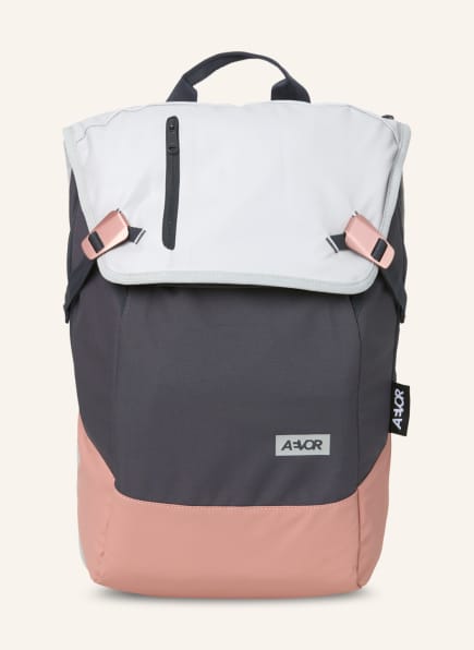 AEVOR Rucksack DAYPACK 18 l (erweiterbar auf 28 l) mit Laptop-Fach, Farbe: GRAU/ HELLGRAU/ NUDE (Bild 1)