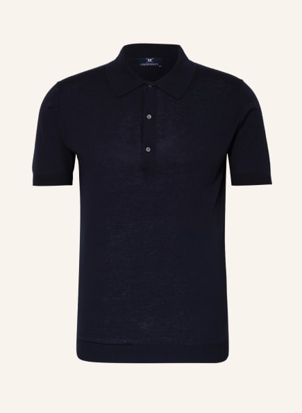 STROKESMAN'S Strick-Poloshirt Extra Slim Fit, Farbe: DUNKELBLAU (Bild 1)