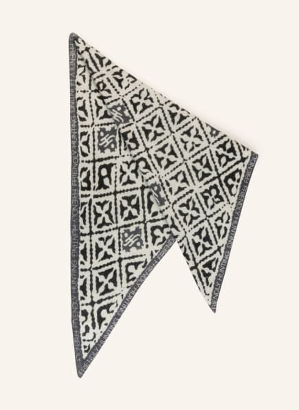 friendly hunting Dreieckstuch aus Cashmere mit Armband, Farbe: HELLGRAU/ GRAU/ SCHWARZ (Bild 1)