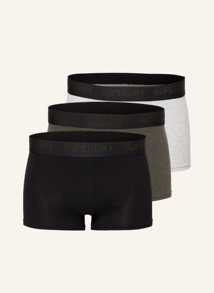 Superdry 3er-Pack Boxershorts , Farbe: SCHWARZ/ GRÜN/ HELLGRAU (Bild 1)
