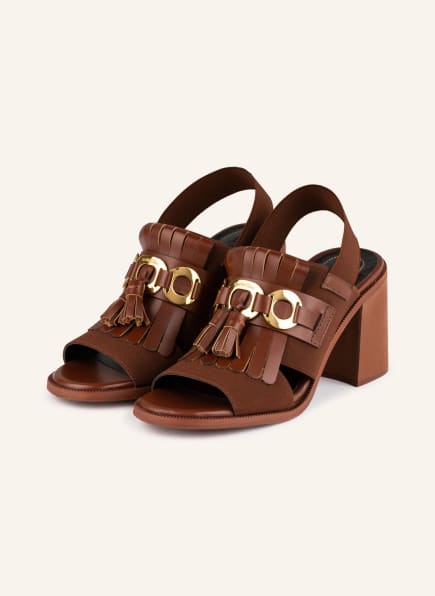 SEE BY CHLOÉ Sandals LYVI, Color: BROWN (Image 1)
