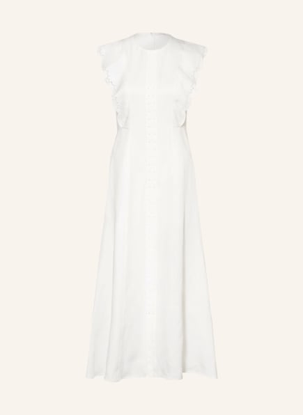 Chloé Linen dress with lace , Color: WHITE (Image 1)