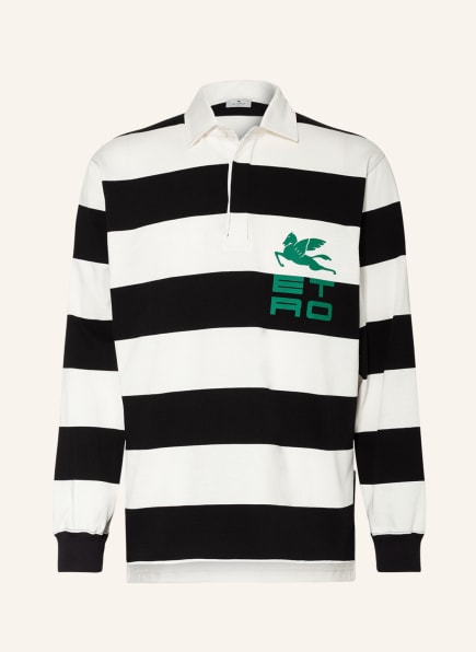 ETRO Jersey-Poloshirt , Farbe: WEISS/ SCHWARZ (Bild 1)