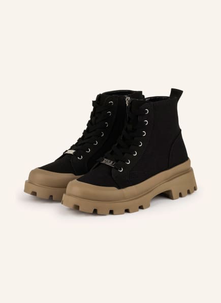 black timberlands gum sole