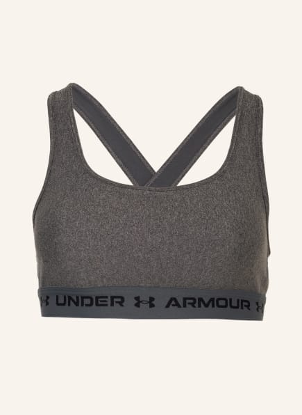 UNDER ARMOUR Sports bra HEATHER, Color: GRAY (Image 1)