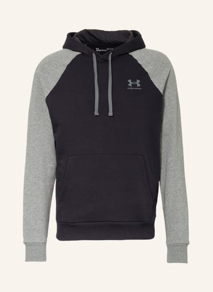 UNDER ARMOUR Hoodie UA RIVAL, Color: DARK BLUE/ GRAY (Image 1)