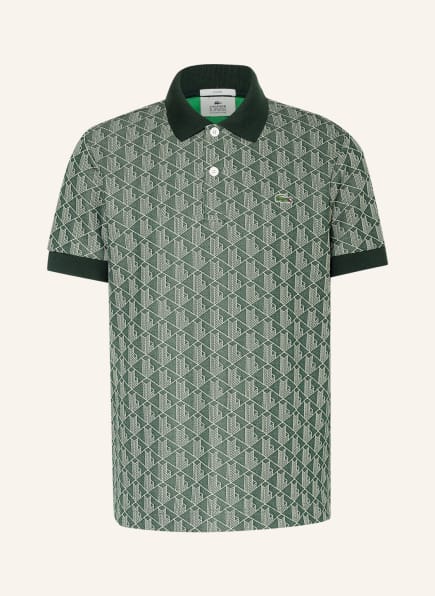 LACOSTE Jacquard-Poloshirt Classic Fit, Farbe: GRÜN/ CREME (Bild 1)
