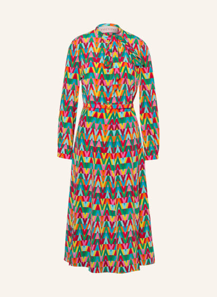 VALENTINO Silk dress , Color: RED/ YELLOW/ GREEN (Image 1)