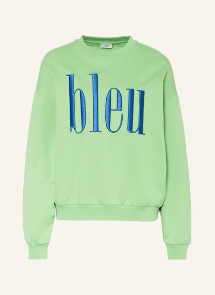 CLOSED Oversized sweatshirt, Color: LIGHT GREEN/ BLUE (Image 1)