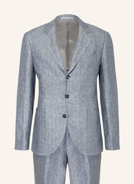 BRUNELLO CUCINELLI Anzug Slim Fit mit Leinen, Farbe: DUNKELBLAU (Bild 1)