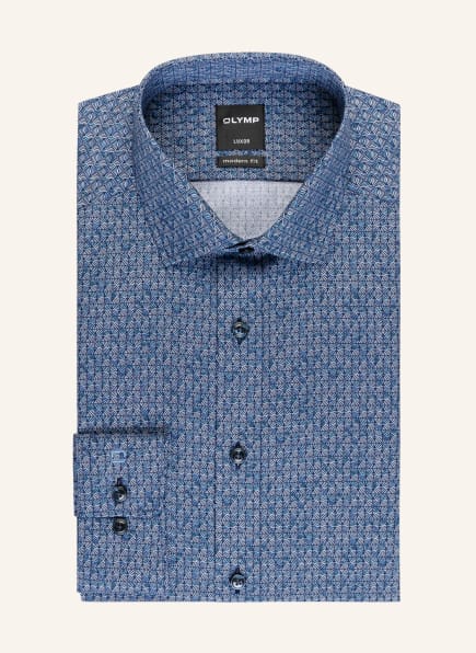 OLYMP Hemd Luxor modern fit, Farbe: BLAU/ DUNKELBLAU/ WEISS (Bild 1)