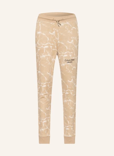 Calvin Klein Sweatpants, Farbe: HELLBRAUN/ CREME (Bild 1)