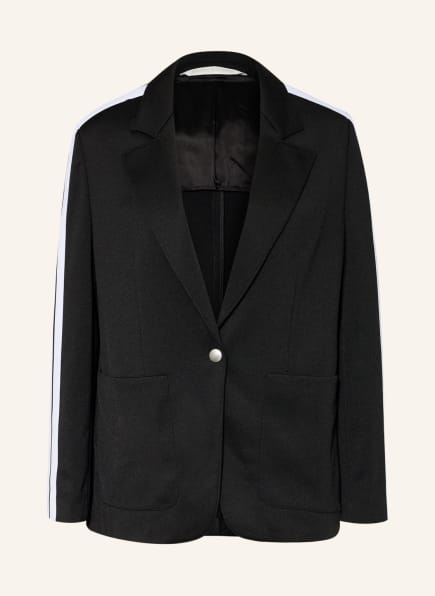 Palm Angels Jersey blazer, Color: BLACK/ WHITE (Image 1)