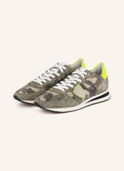 PHILIPPE MODEL Sneakers TRPX, Color: GREEN/ LIGHT BROWN/ BROWN (Image 1)