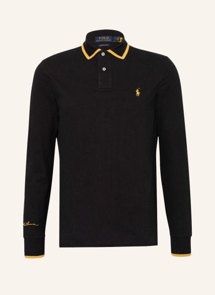 POLO RALPH LAUREN Piqué-Poloshirt Custom Slim Fit , Farbe: SCHWARZ (Bild 1)
