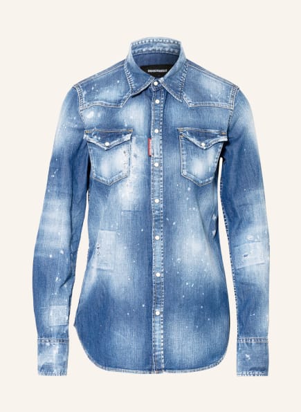 DSQUARED2 Bluzka jeansowa , Kolor: 470 NAVY BLUE (Obrazek 1)