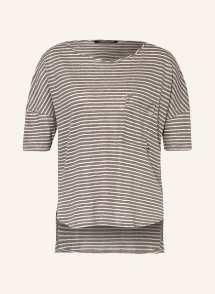 LUISA CERANO T-shirt made of linen, Color: TAUPE/ LIGHT GRAY (Image 1)