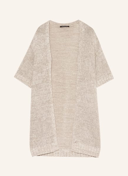 LUISA CERANO Knit cardigan with sequins, Color: BEIGE (Image 1)