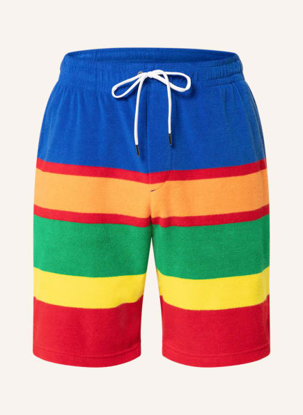 POLO RALPH LAUREN Frottee-Shorts, Farbe: DUNKELBLAU/ ORANGE/ GELB (Bild 1)