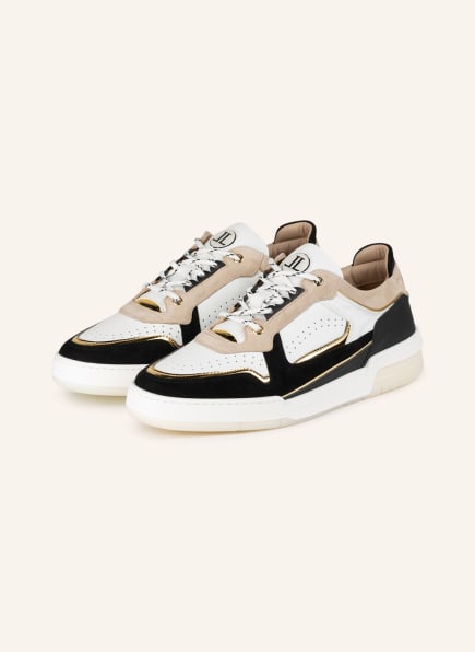 LEANDRO LOPES Sneakers TURBO, Color: BLACK/ WHITE/ GOLD (Image 1)