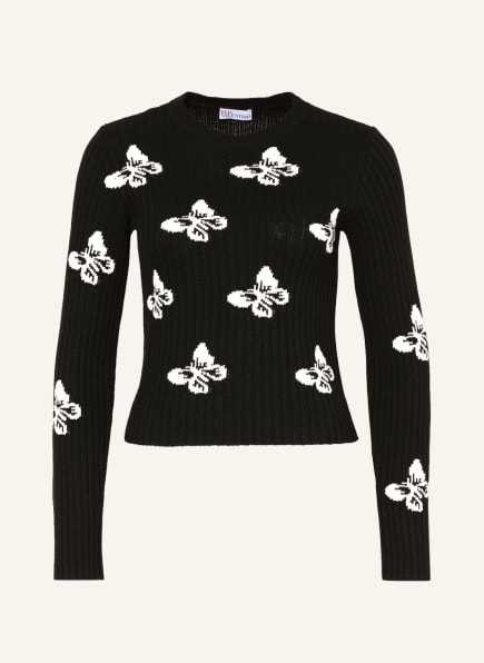 black and red valentino jumper