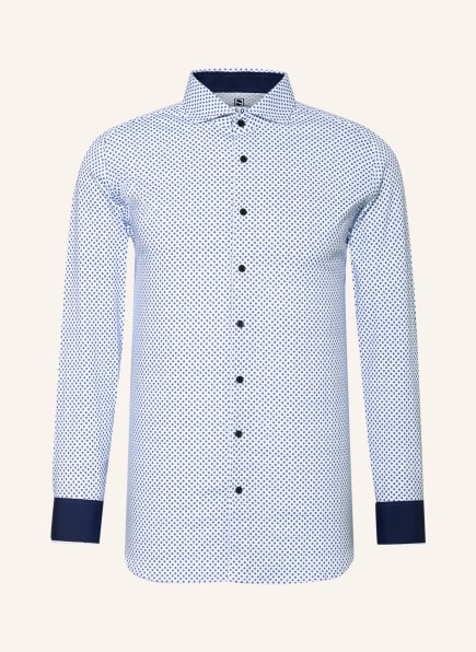 DESOTO Jerseyhemd Slim Fit , Farbe: WEISS/ DUNKELBLAU (Bild 1)