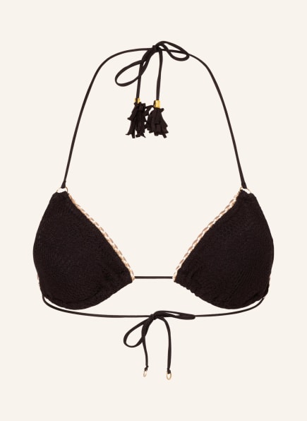 BANANA MOON COUTURE Triangel-Bikini-Top CROCHET GLEO, Farbe: SCHWARZ (Bild 1)